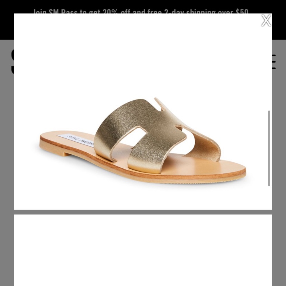 Brand New Greece Gold Steve Madden Sandals